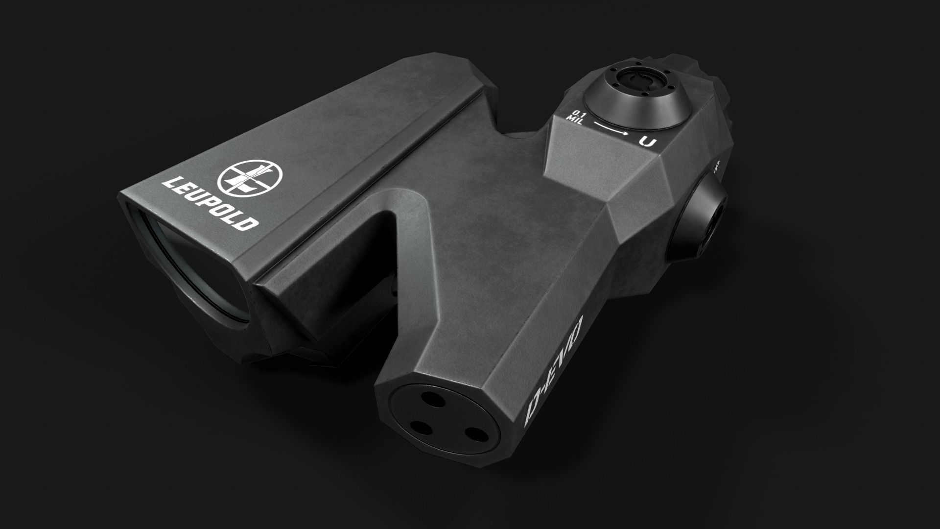 Leupold D-EVO Dual Enhanced View Optic 6x Scope Low-poly 3D model_18