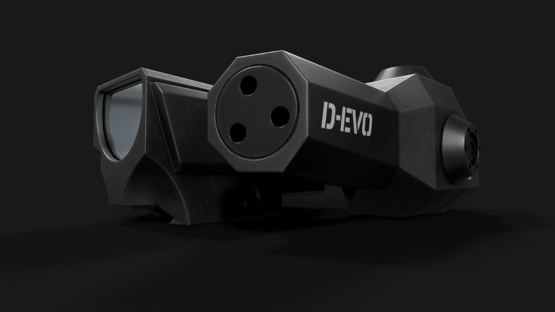 Leupold D-EVO Dual Enhanced View Optic 6x Scope Low-poly 3D model_10