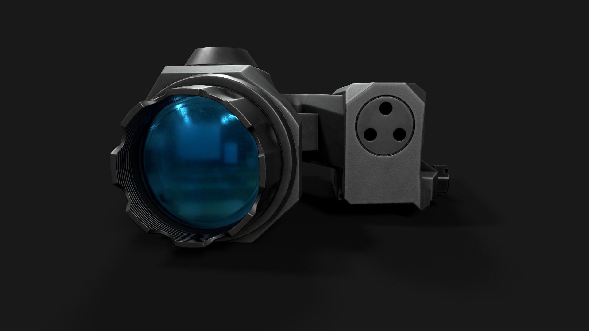 Leupold D-EVO Dual Enhanced View Optic 6x Scope Low-poly 3D model_4