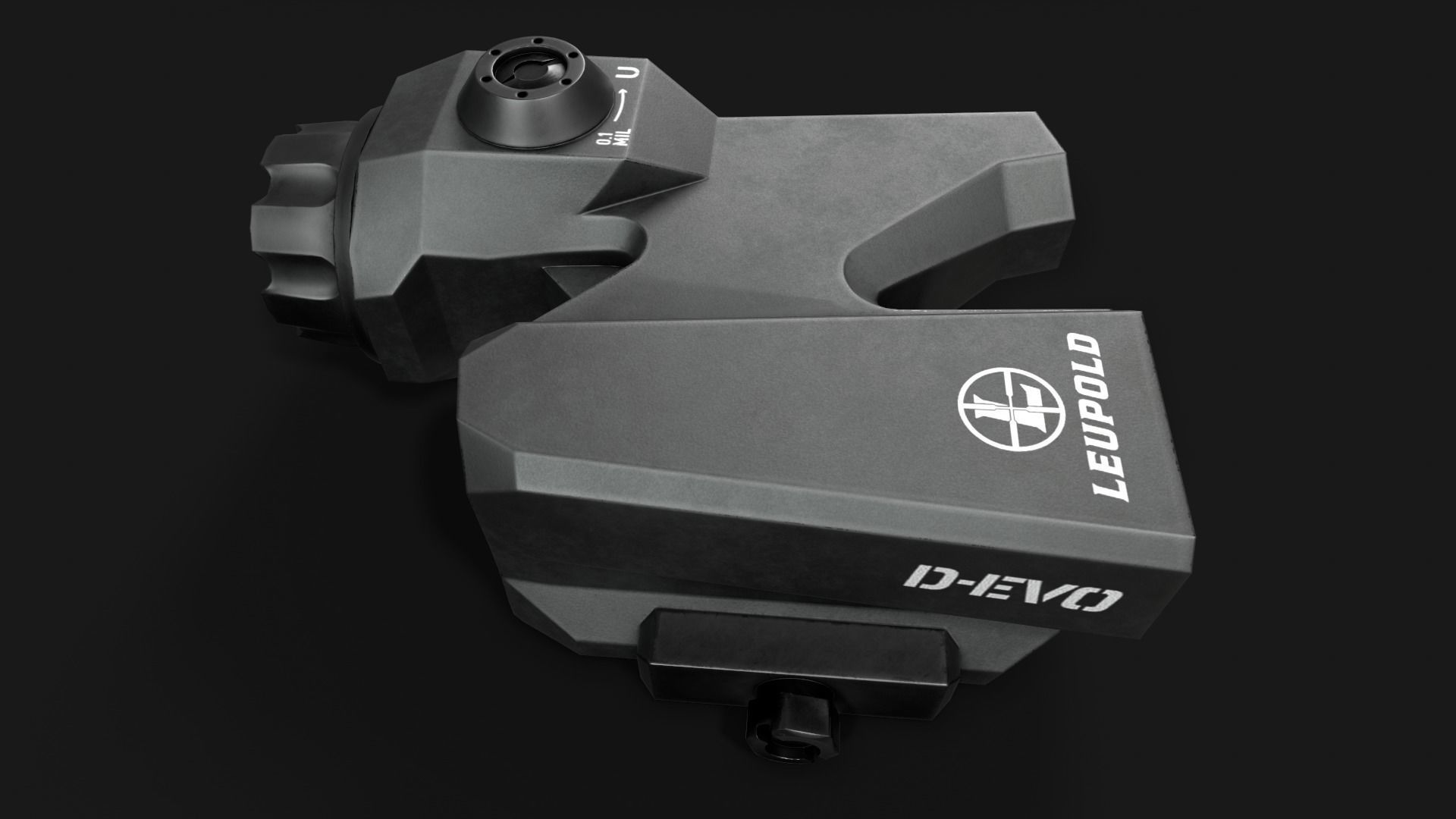 Leupold D-EVO Dual Enhanced View Optic 6x Scope Low-poly 3D model_15