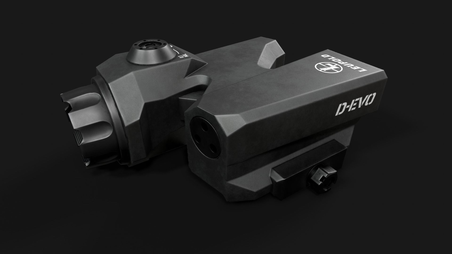 Leupold D-EVO Dual Enhanced View Optic 6x Scope Low-poly 3D model_14