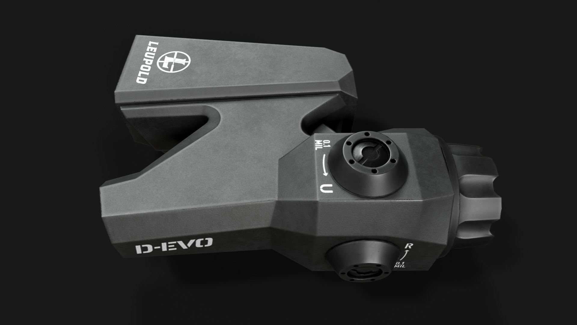 Leupold D-EVO Dual Enhanced View Optic 6x Scope Low-poly 3D model_19