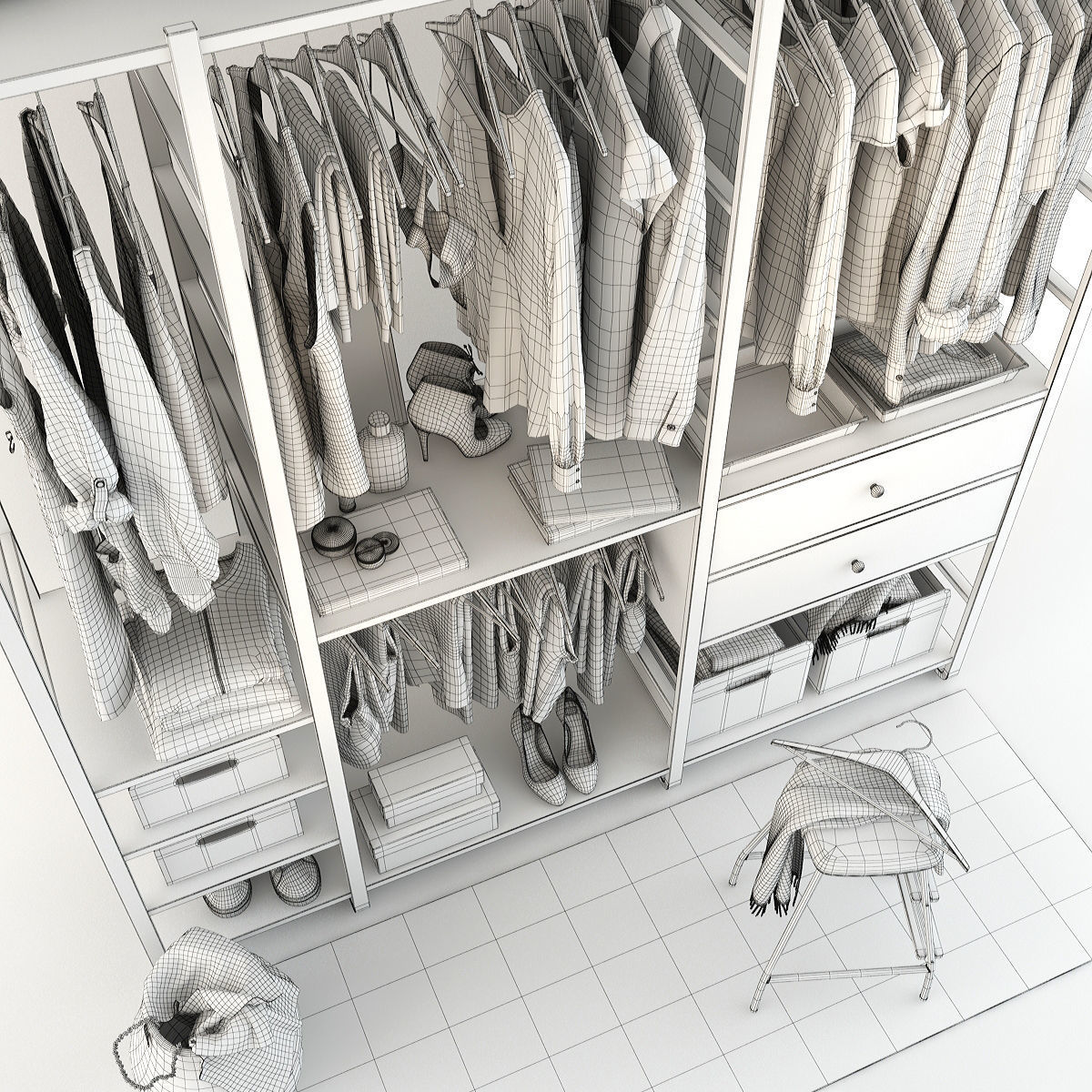 Wardrobe 05 3D model_14
