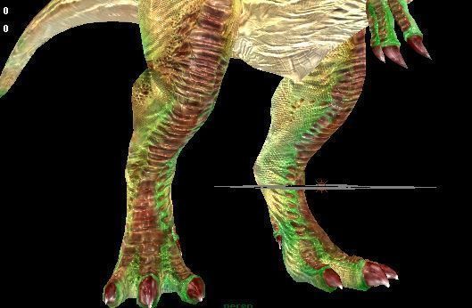 Giganotosaurus t - rex dinosaur Low-poly 3D model_5