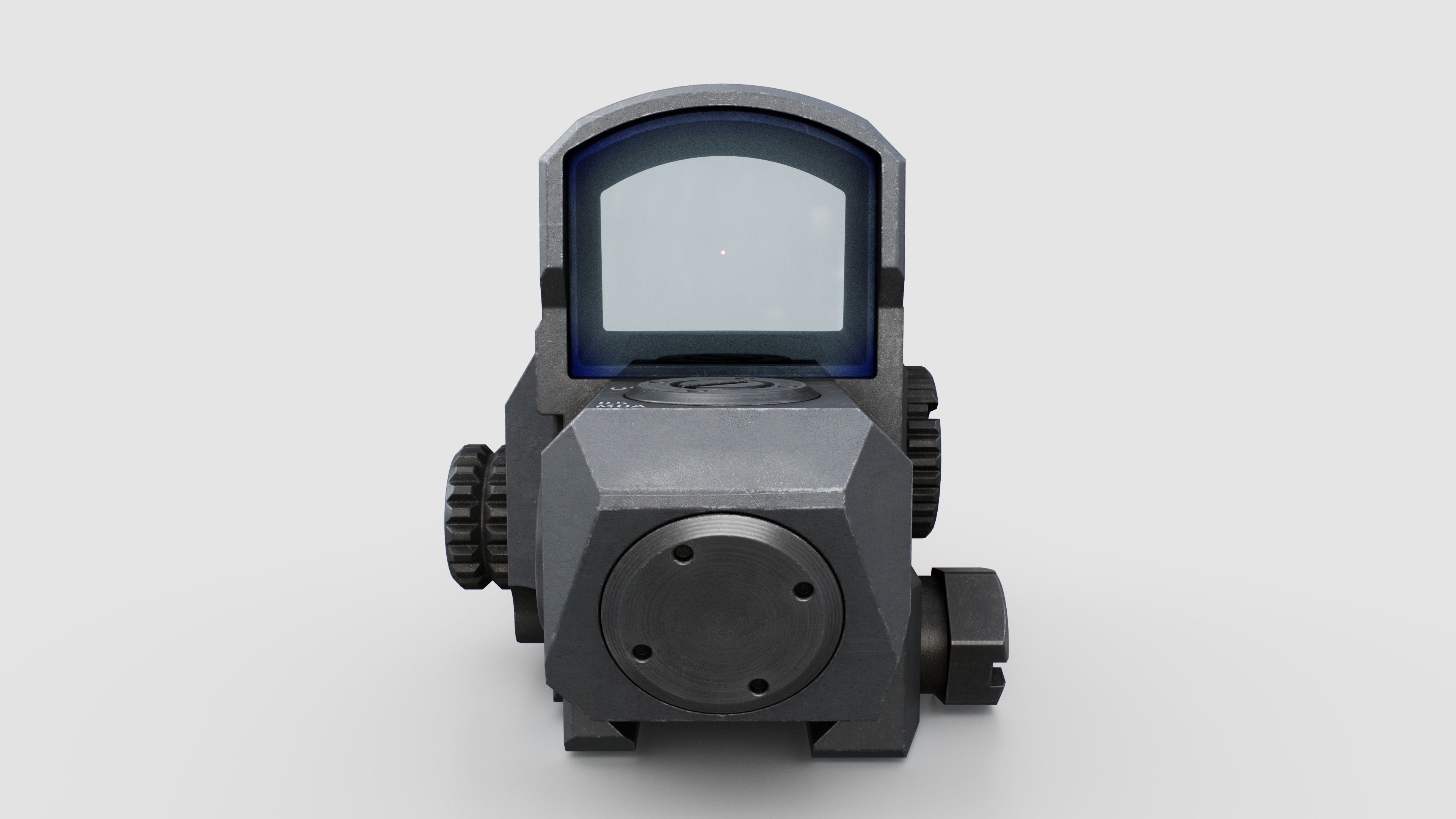 Leupold Carbine Optic Red Dot Sight Low-poly 3D model_5