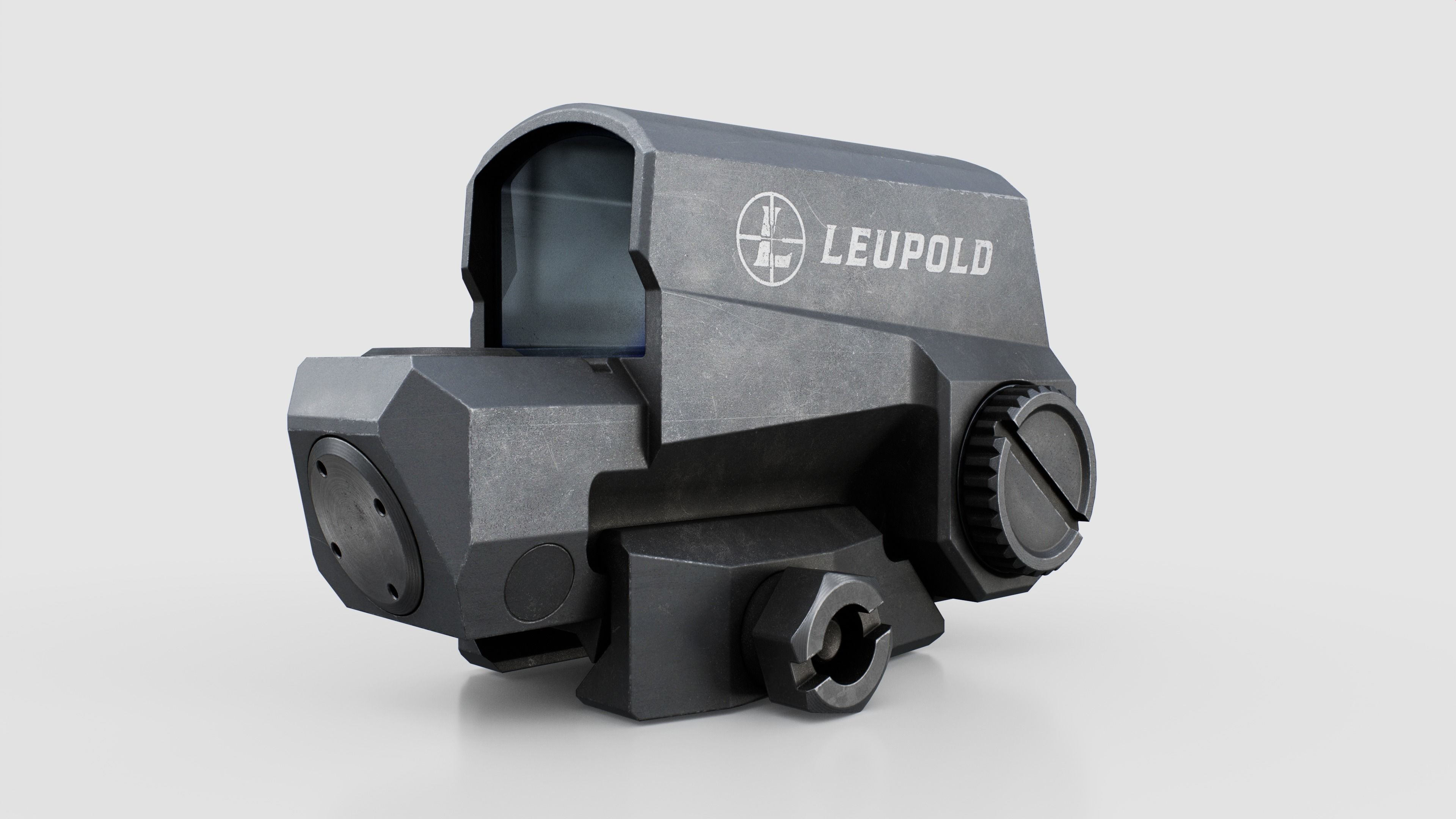 Leupold Carbine Optic Red Dot Sight Low-poly 3D model_6
