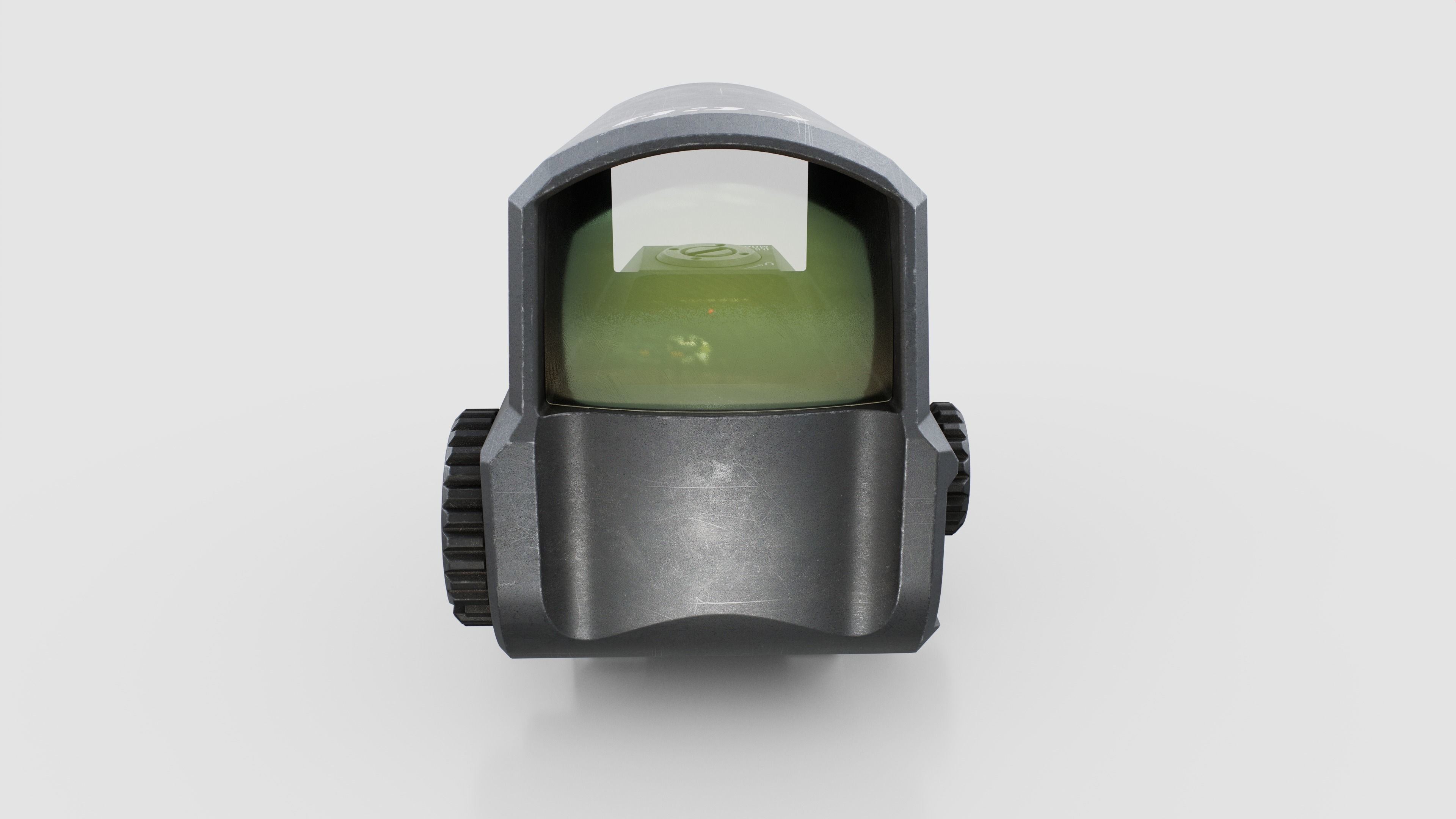 Leupold Carbine Optic Red Dot Sight Low-poly 3D model_9