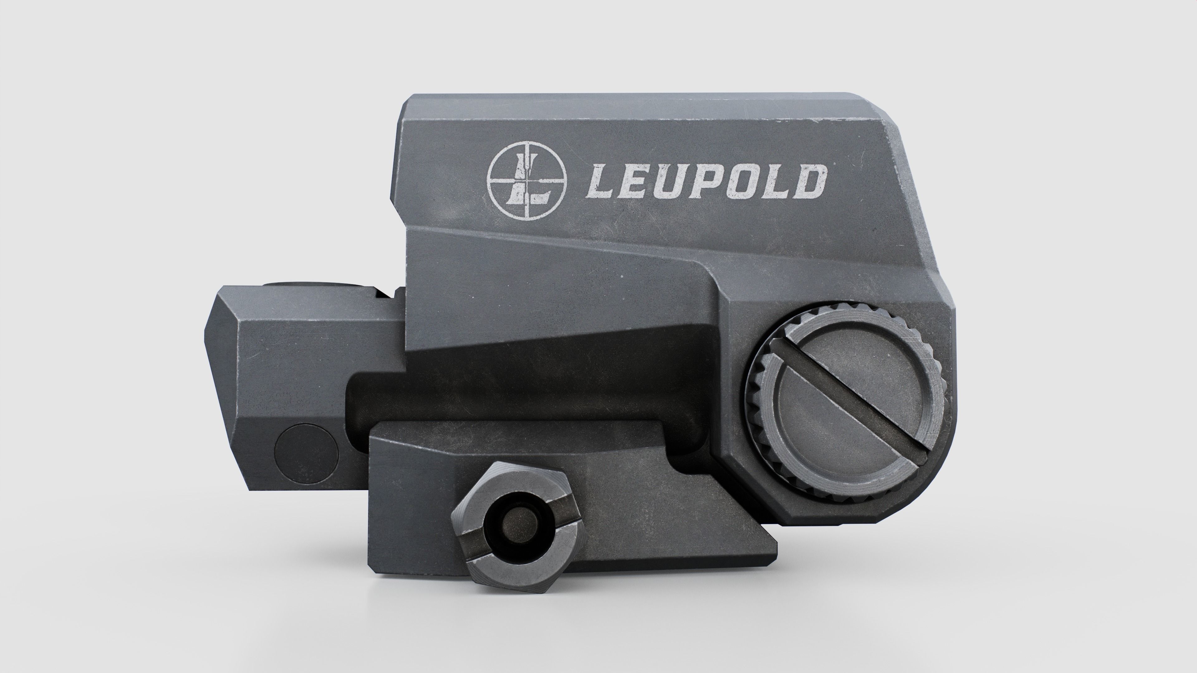 Leupold Carbine Optic Red Dot Sight Low-poly 3D model_7
