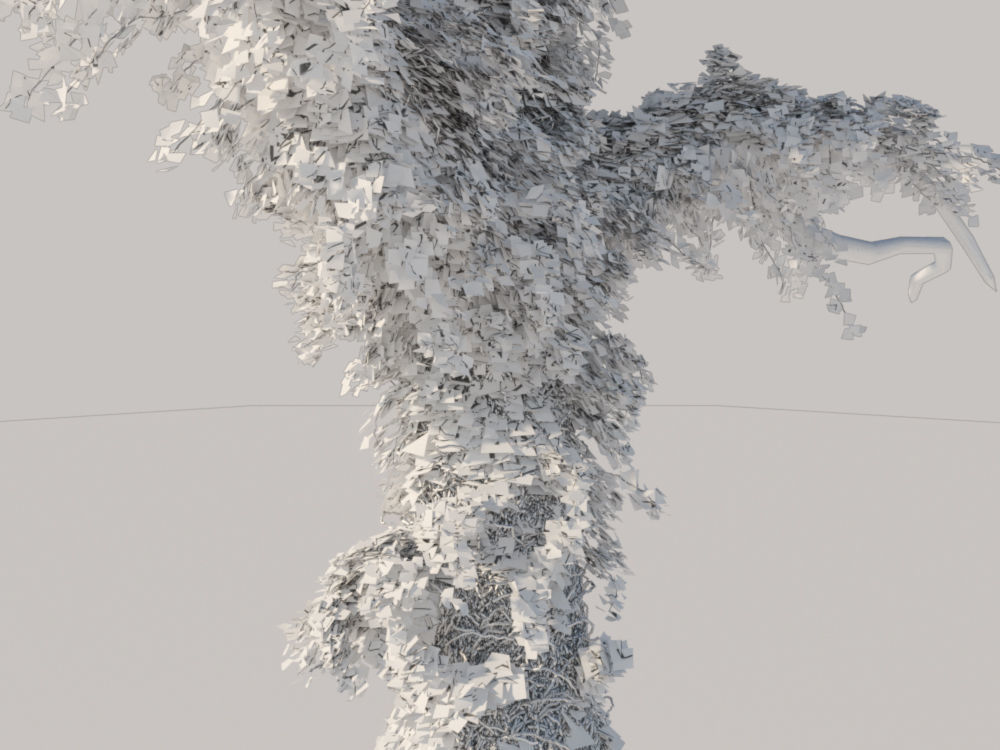 Ivy Collection three trees 3D model_7