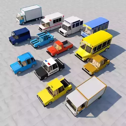 Cartoon car pack