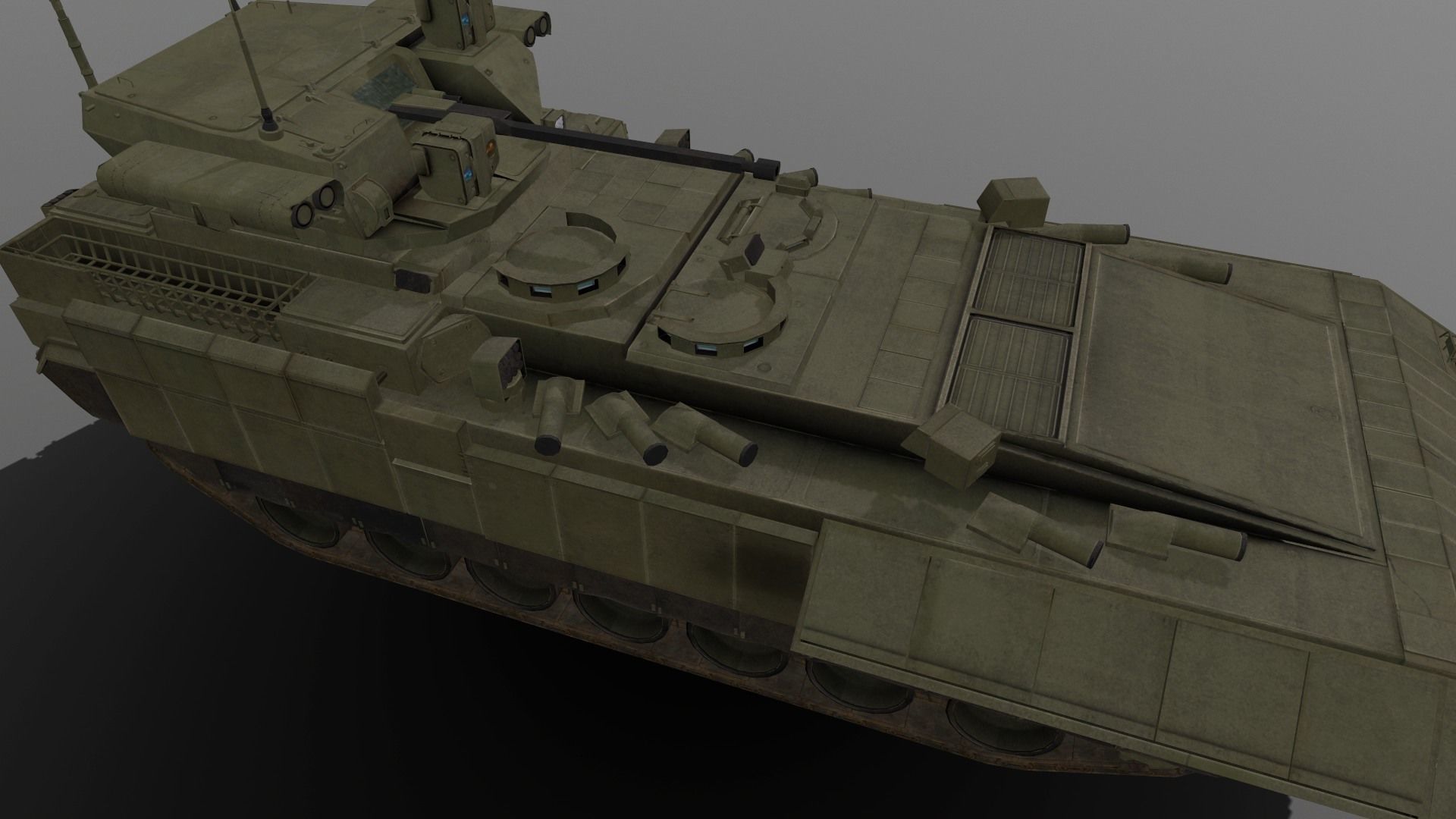 T-15 Barbaris Low-poly 3D model_3