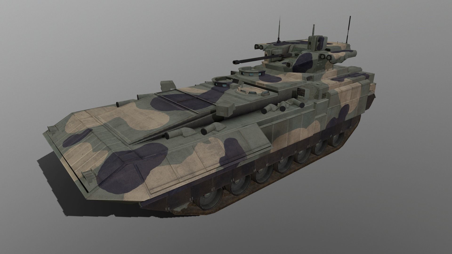 T-15 Barbaris Low-poly 3D model_13