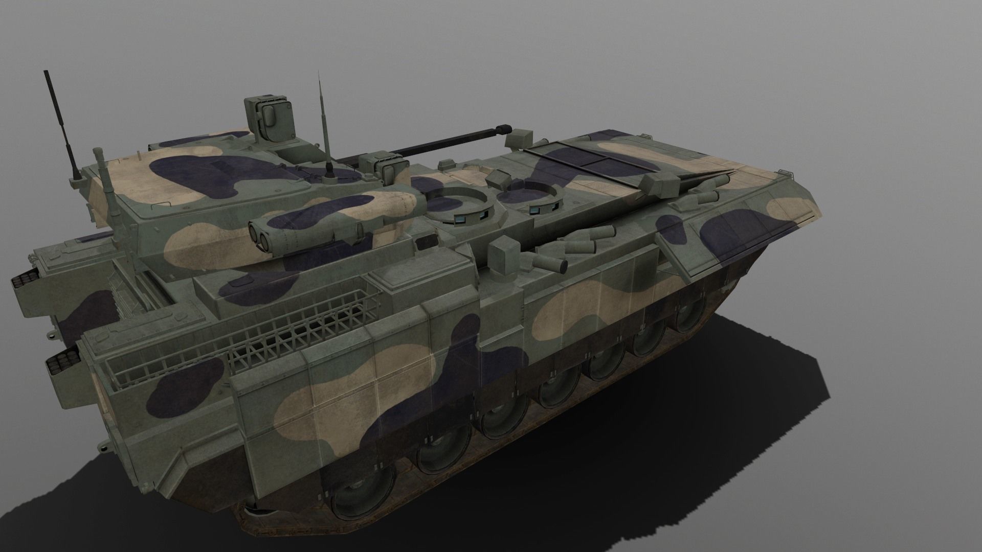 T-15 Barbaris Low-poly 3D model_10