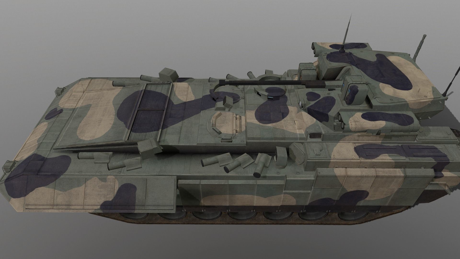 T-15 Barbaris Low-poly 3D model_8