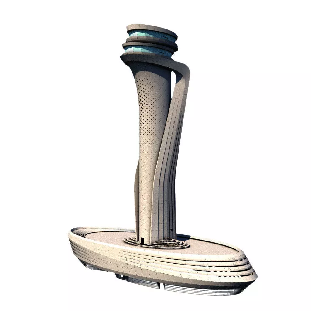 Istanbul 3rd Airport Tower - Istanbul Yeni Havalimani Kulesi 3D model_0