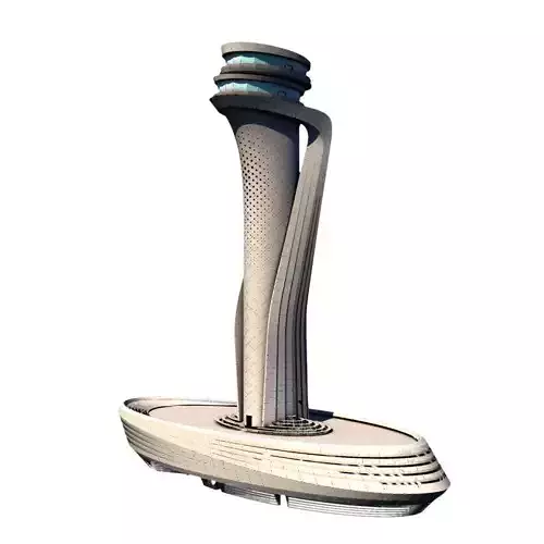Istanbul 3rd Airport Tower - Istanbul Yeni Havalimani Kulesi 3D model