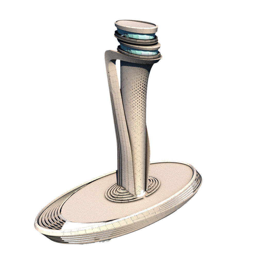 Istanbul 3rd Airport Tower - Istanbul Yeni Havalimani Kulesi 3D model_1