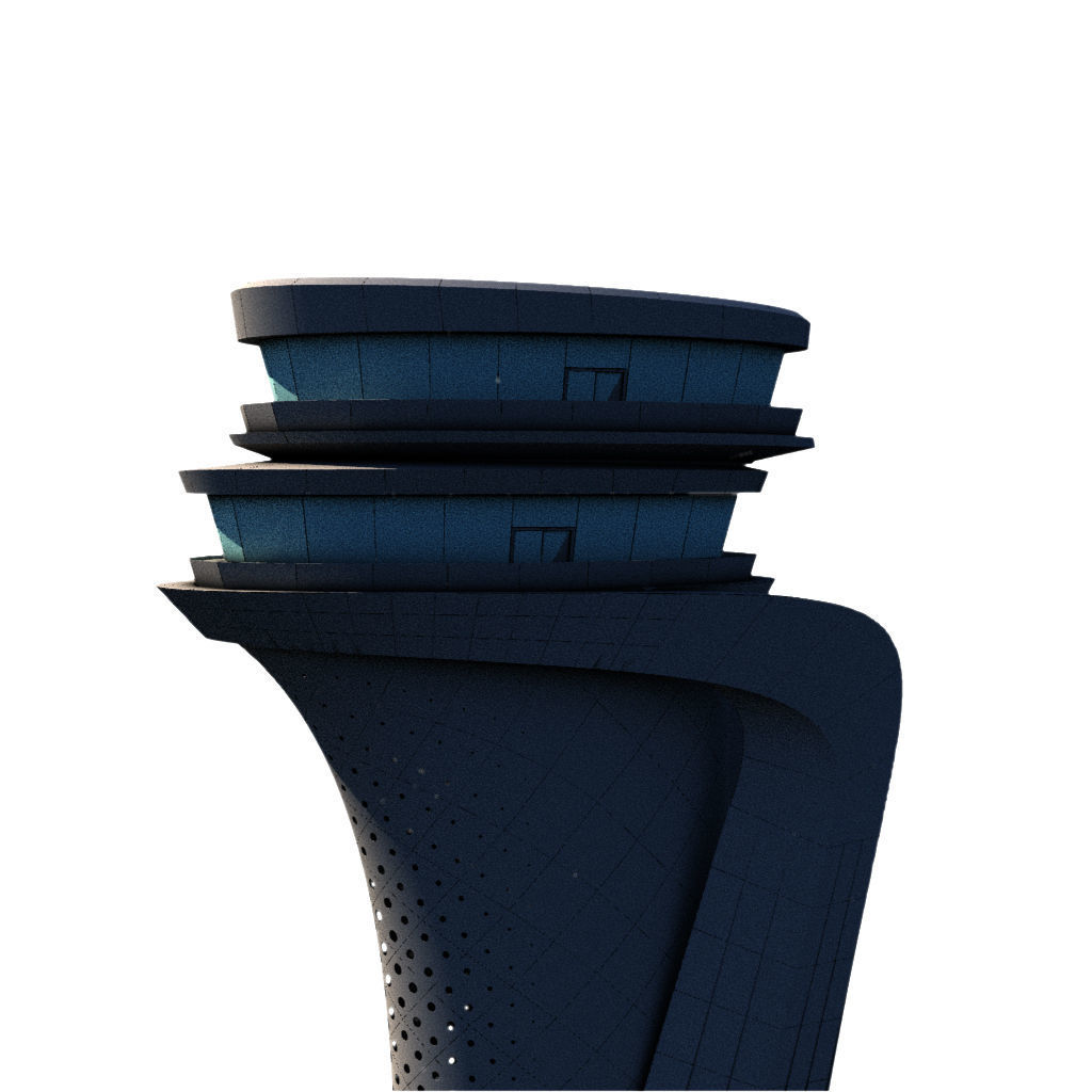 Istanbul 3rd Airport Tower - Istanbul Yeni Havalimani Kulesi 3D model_3