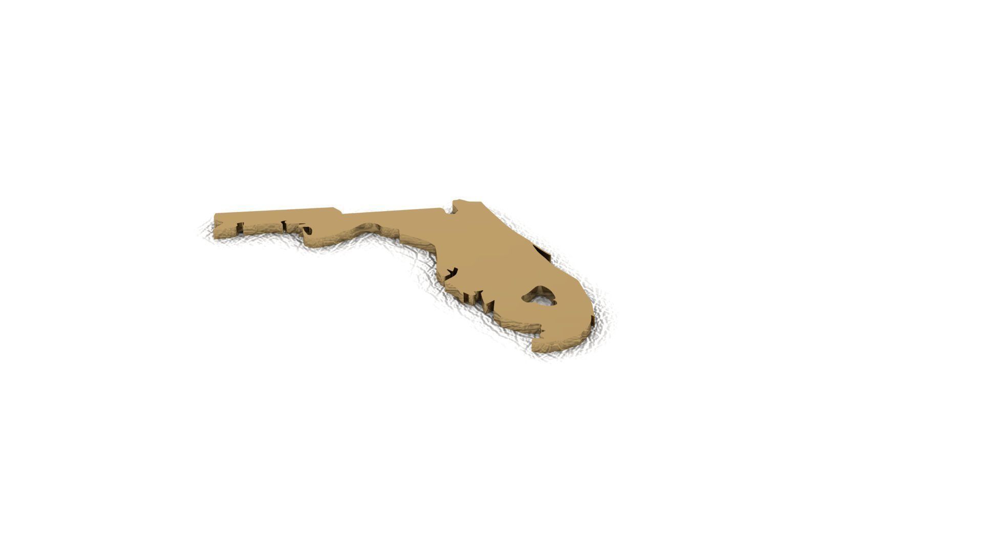 Florida Model state of 3D print model_1
