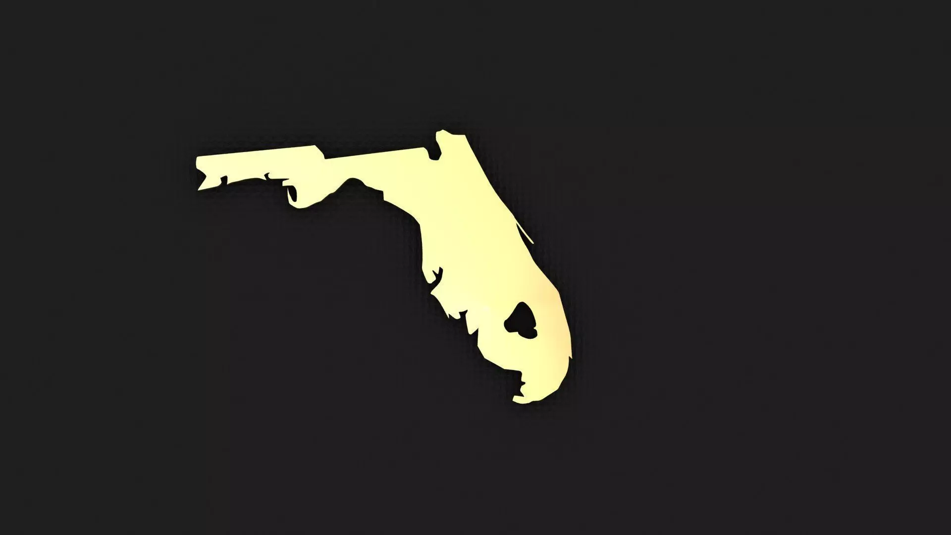 Florida Model state of 3D print model_0