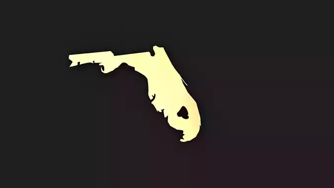 Florida Model state of 3D print model