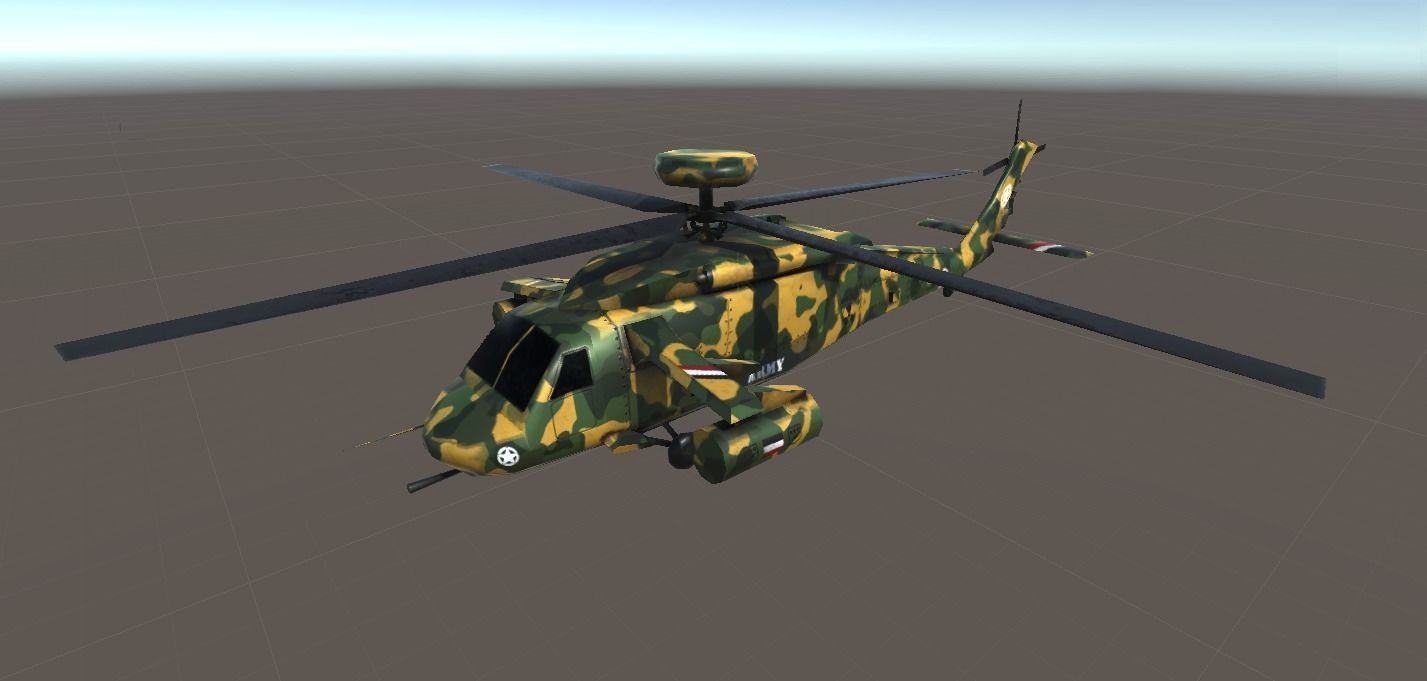 MILITARY COPTER 2 Low-poly 3D model_6