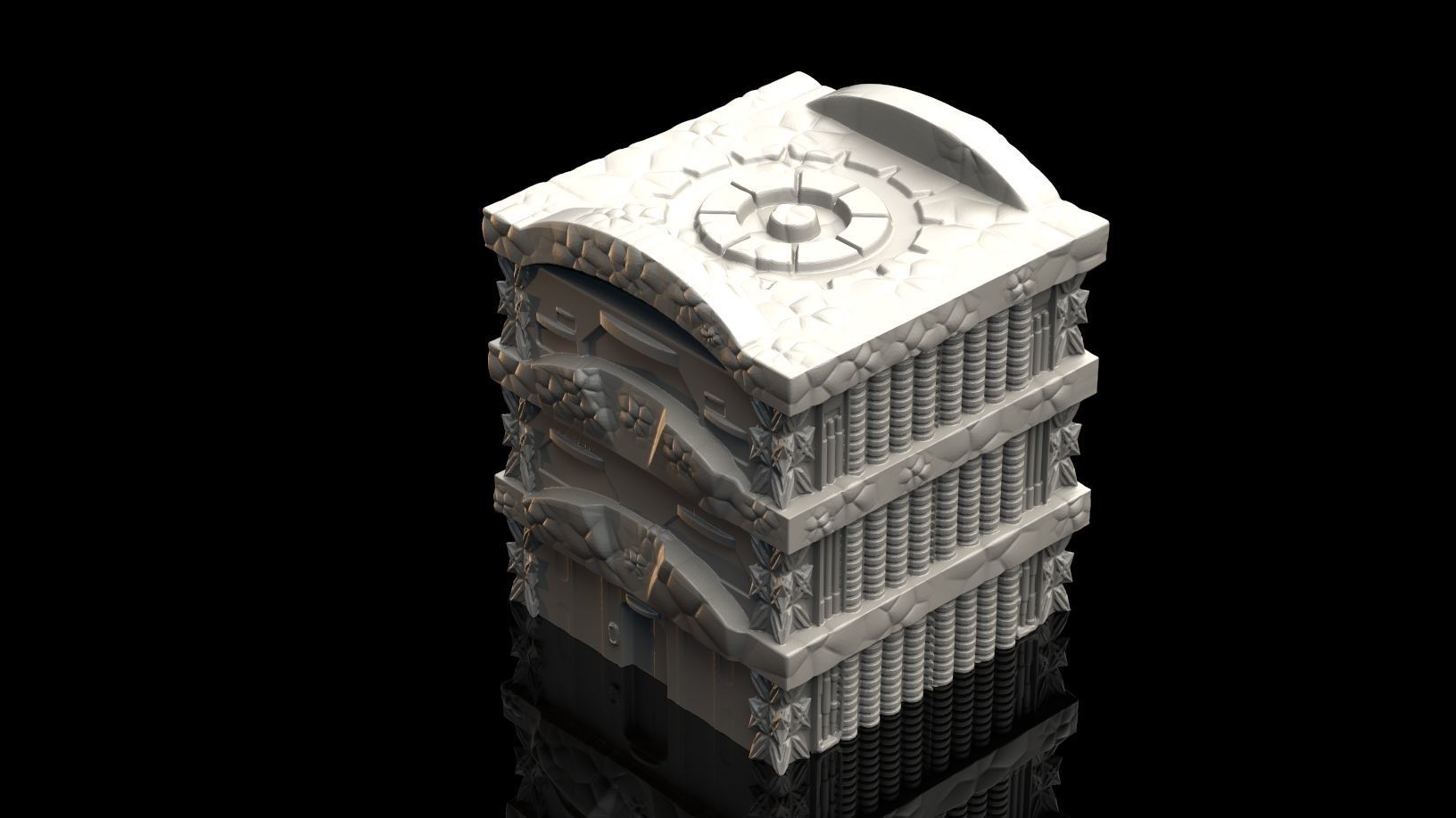 Wargaming Terrain - 5 3D Printable Buildings 3D print model_7