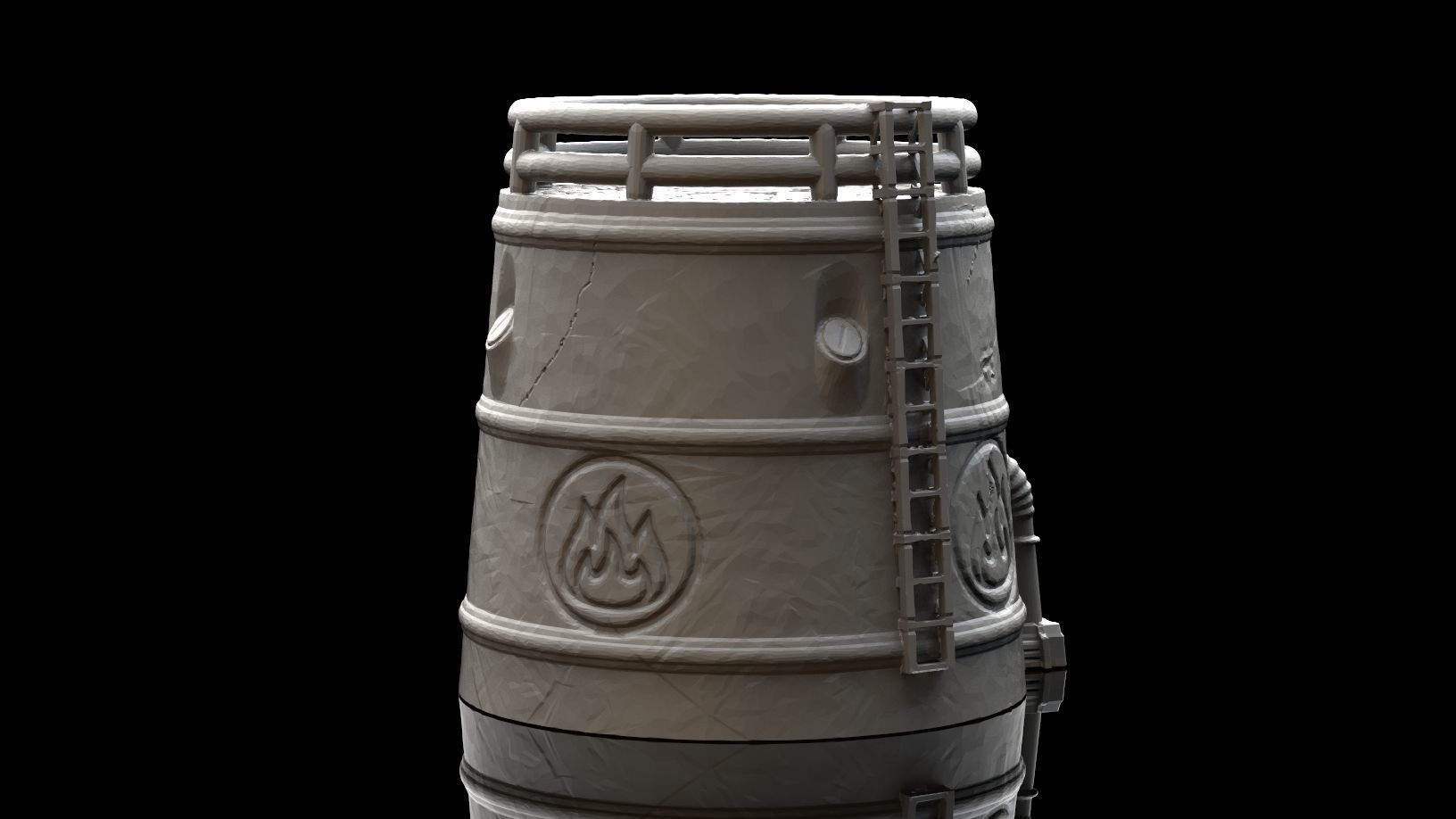 Wargaming Terrain - 5 3D Printable Buildings 3D print model_12