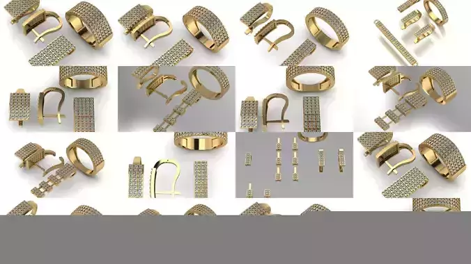 mini set series 3D Model Collection