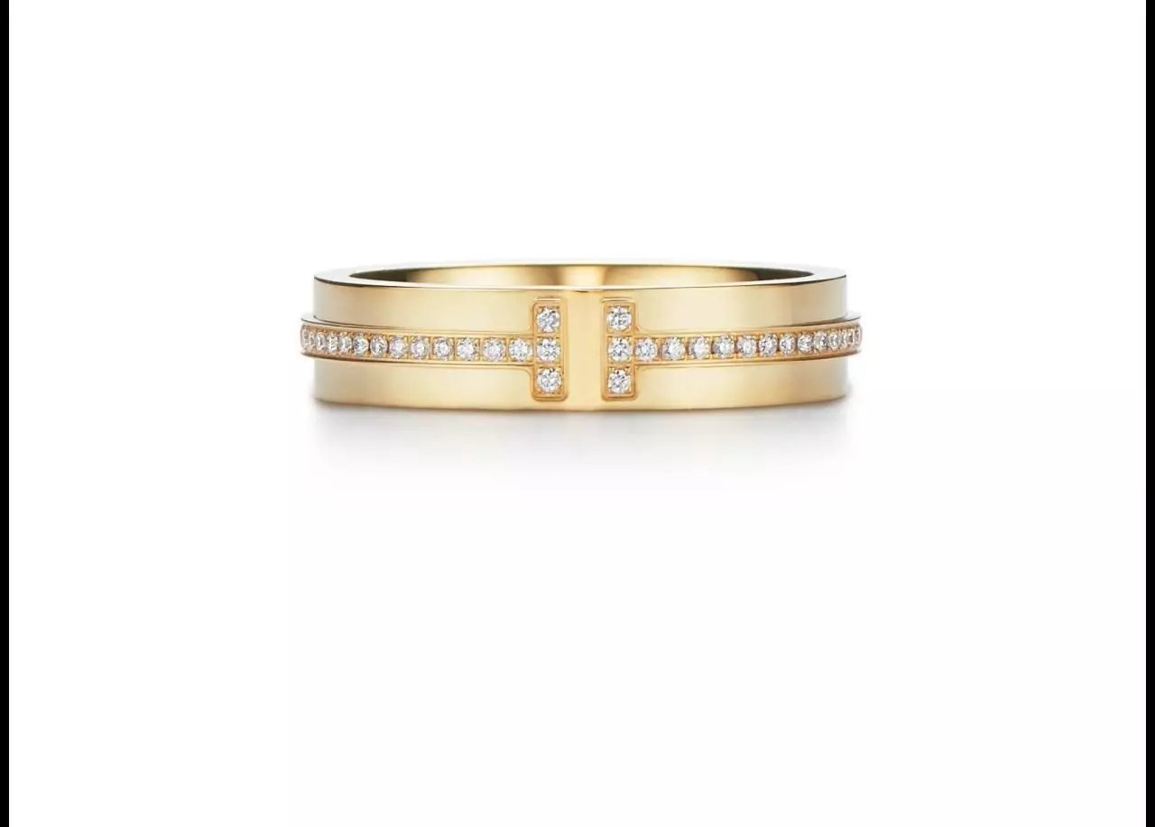 T two Narrow Ring 3D print model_0