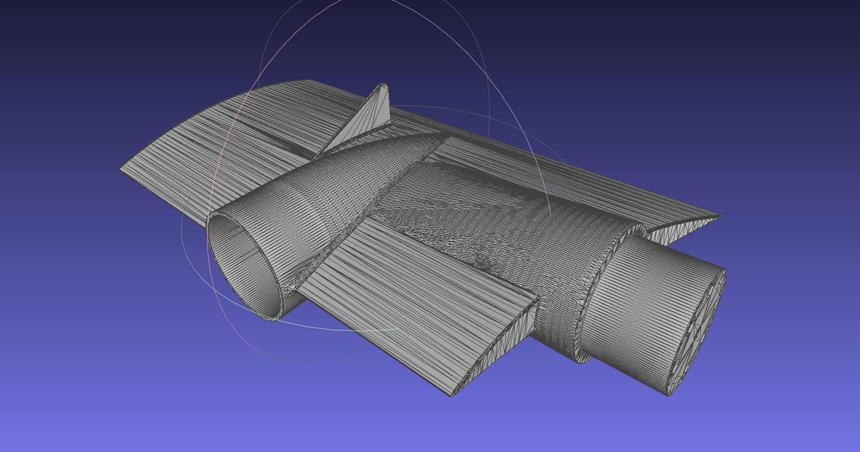 Printable Tiltwing Tiltrotor Drone Body 3D print model_16