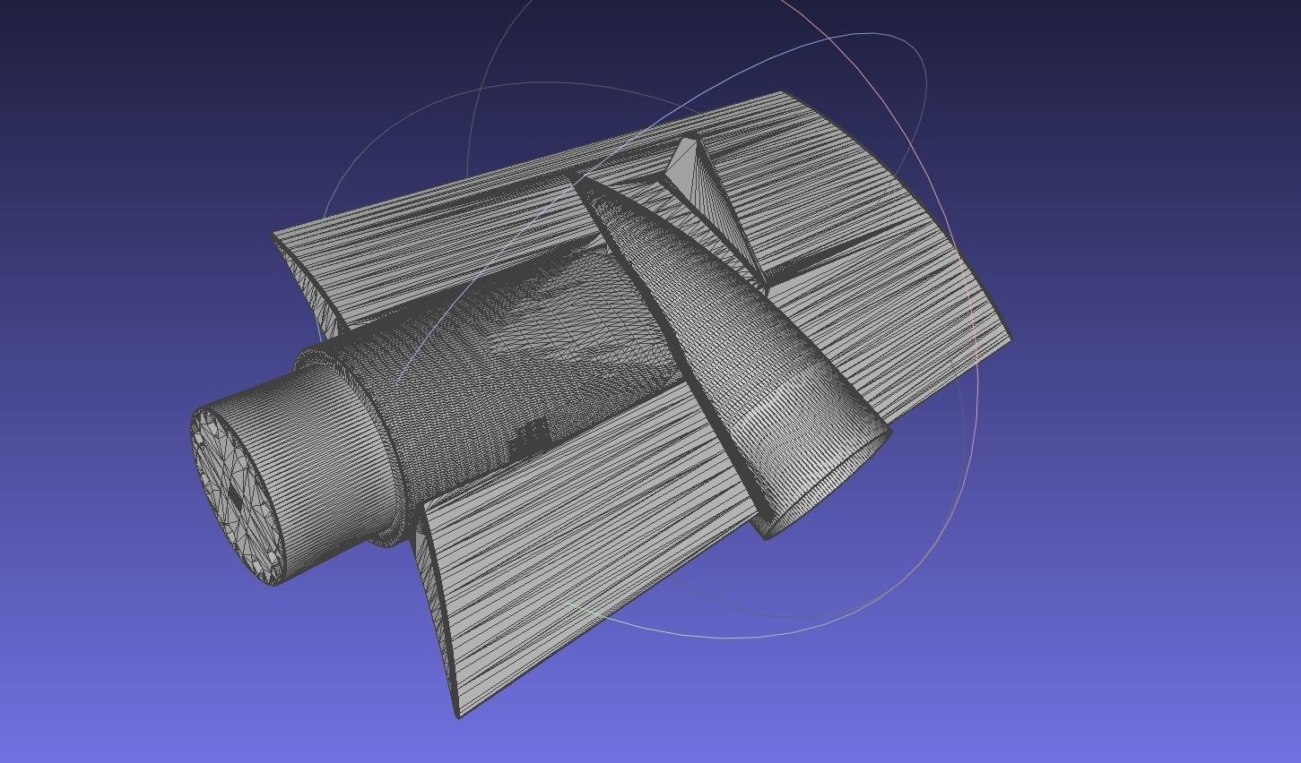 Printable Tiltwing Tiltrotor Drone Body 3D print model_19