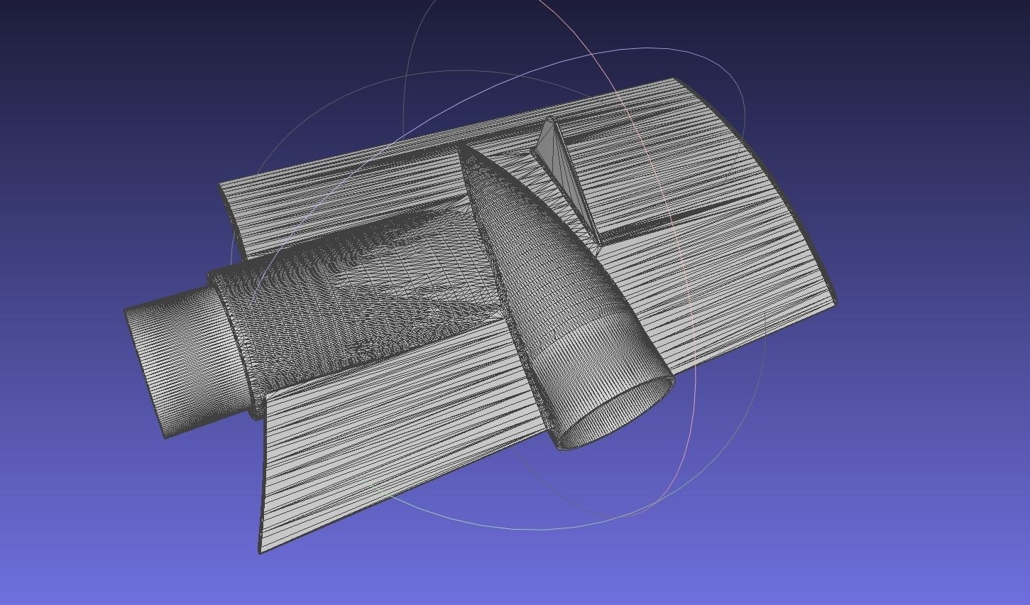 Printable Tiltwing Tiltrotor Drone Body 3D print model_20