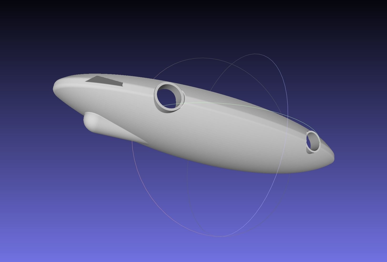 Printable Tiltwing Tiltrotor Drone Body 3D print model_36