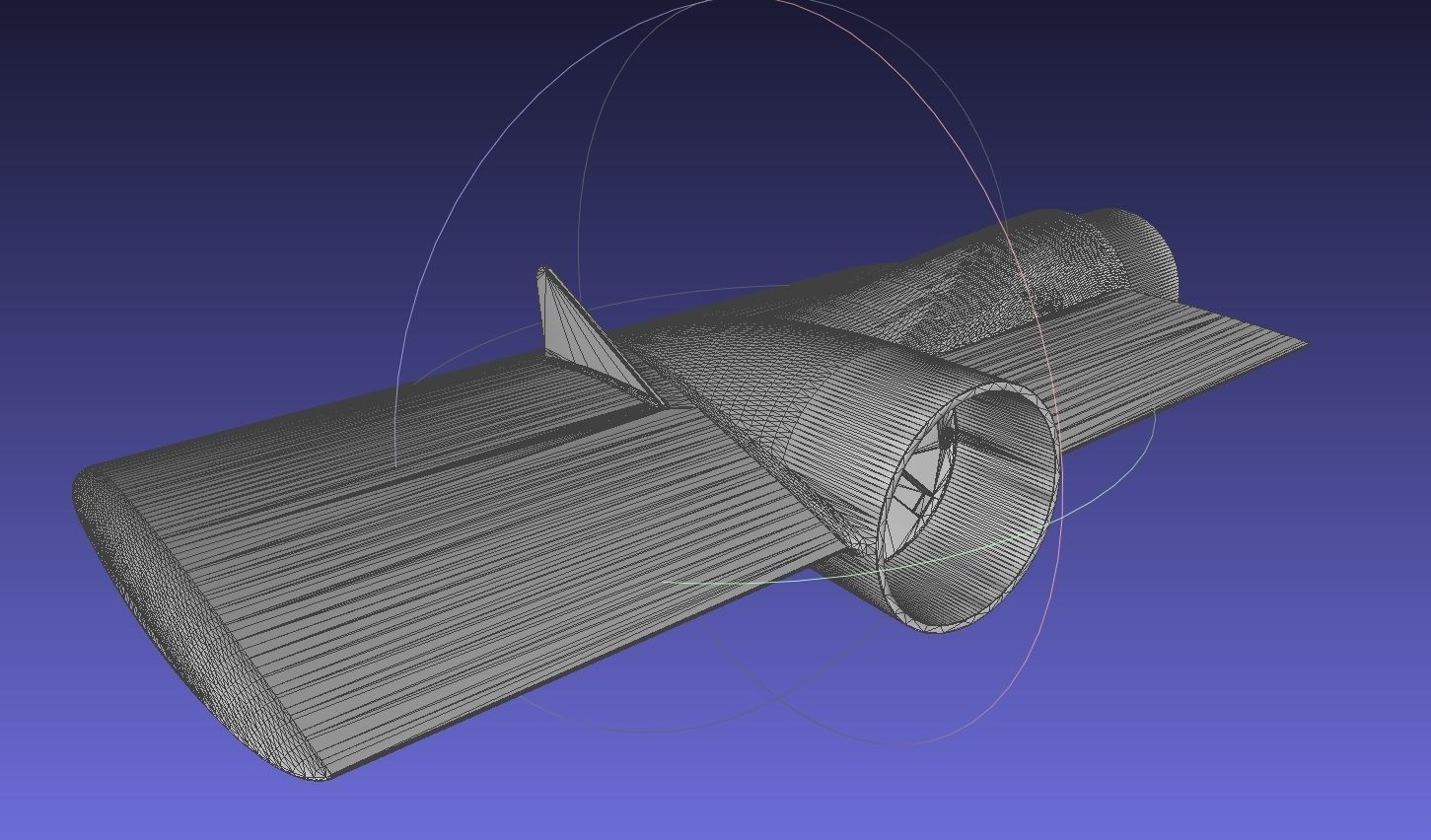 Printable Tiltwing Tiltrotor Drone Body 3D print model_13