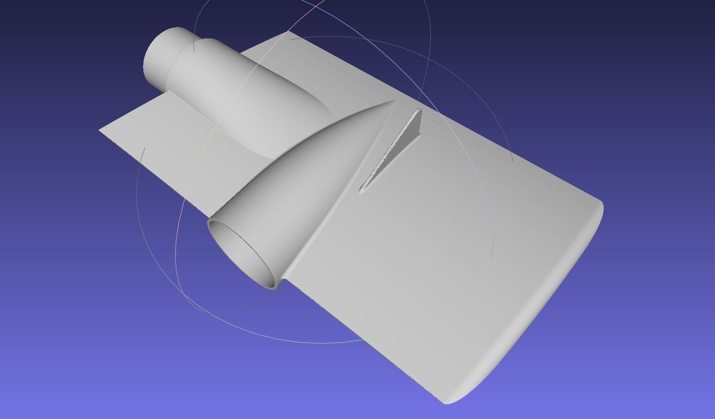 Printable Tiltwing Tiltrotor Drone Body 3D print model_23