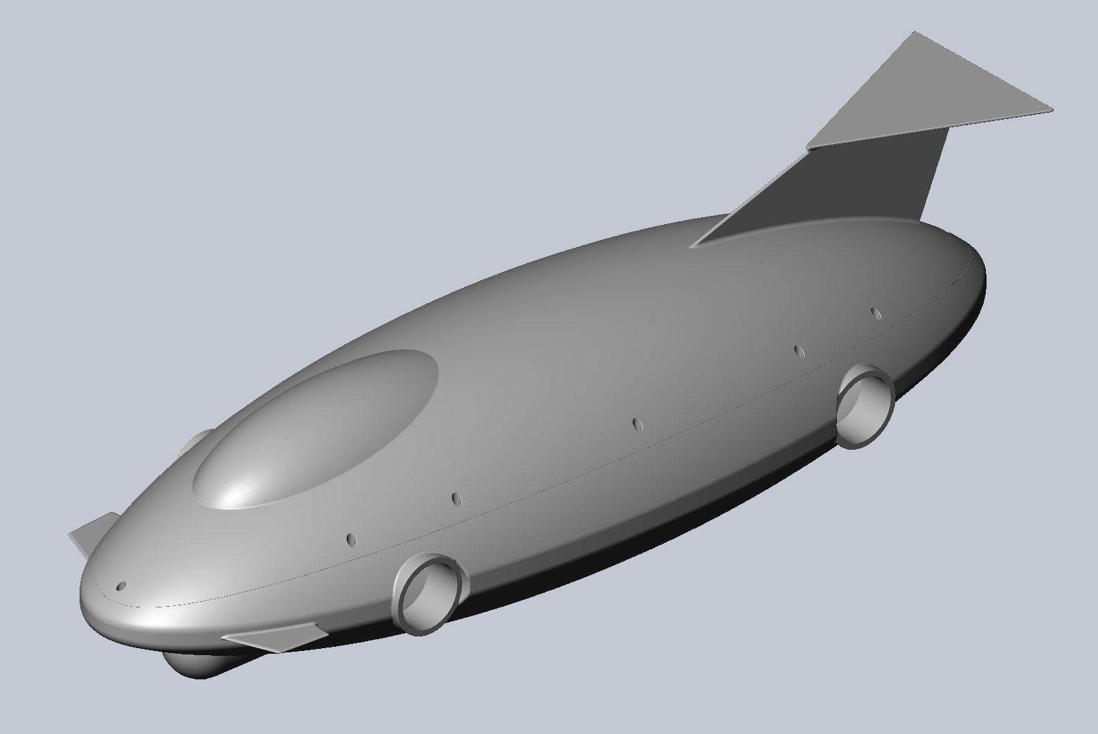 Printable Tiltwing Tiltrotor Drone Body 3D print model_47