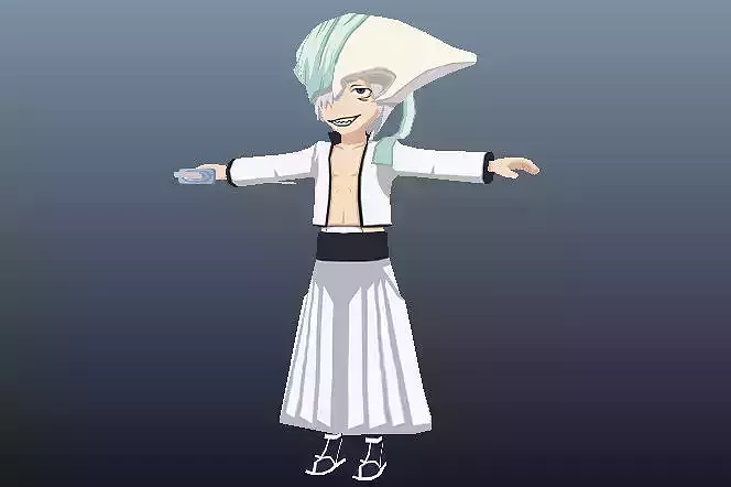 Di Roy Bleach 3D Anime Character Low-poly 3D model