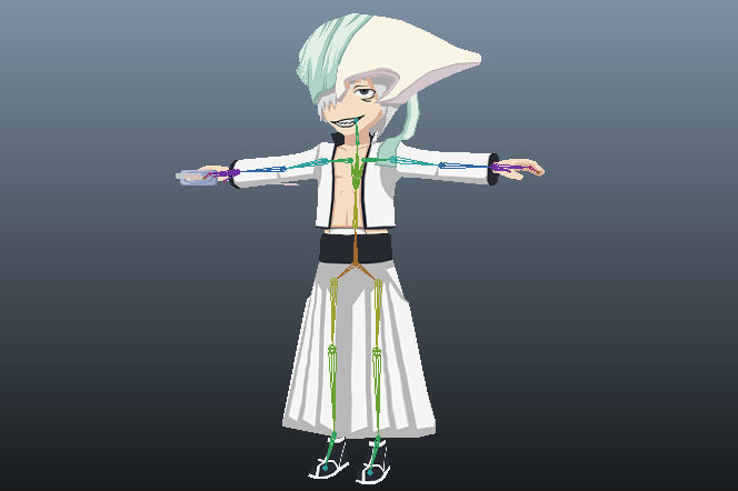 Di Roy Bleach 3D Anime Character Low-poly 3D model_3