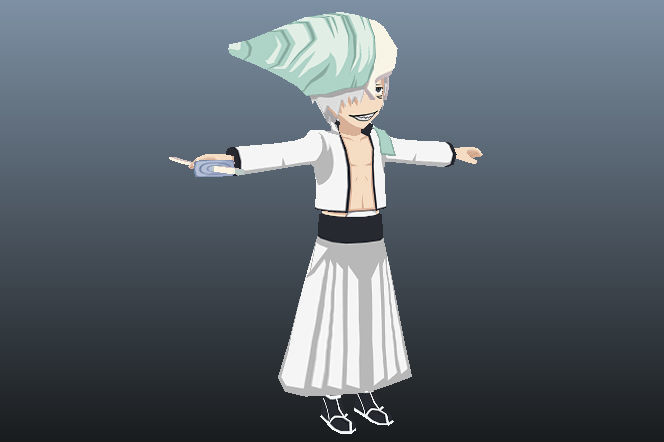 Di Roy Bleach 3D Anime Character Low-poly 3D model_5
