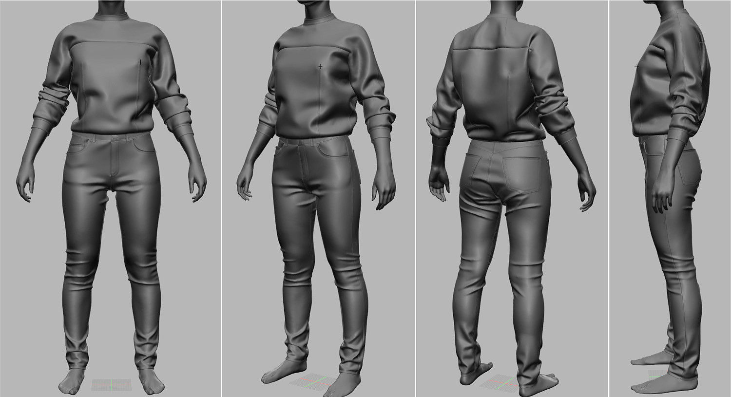 Casual Clothing Batch 2 3D model_9