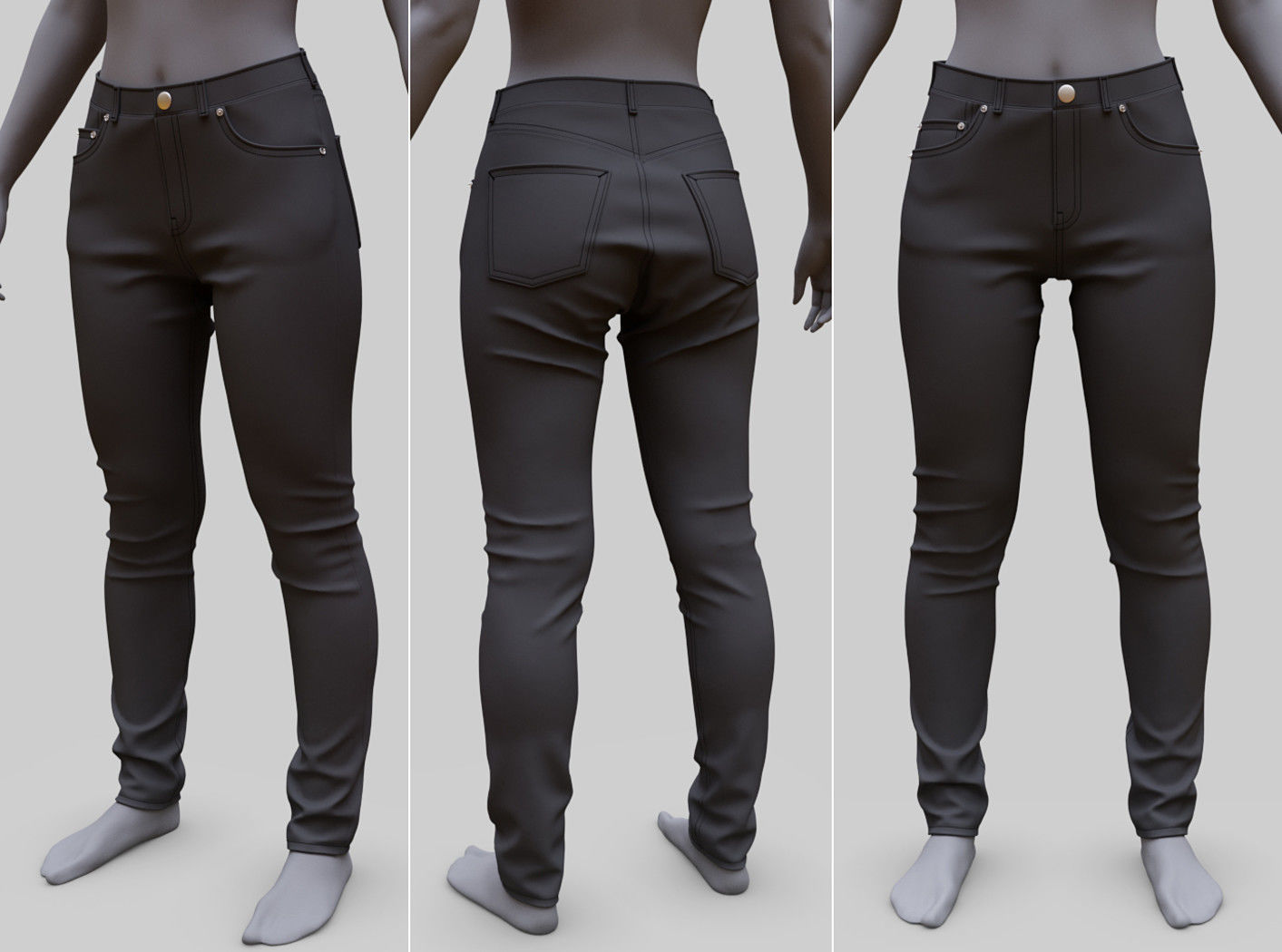 Casual Clothing Batch 2 3D model_7