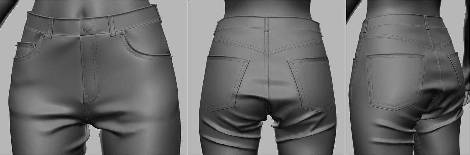 Casual Clothing Batch 2 3D model_8