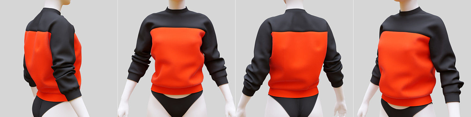 Casual Clothing Batch 2 3D model_4