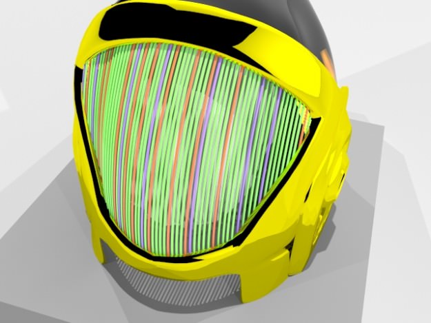 Daft Punk helmet Free 3D model_2