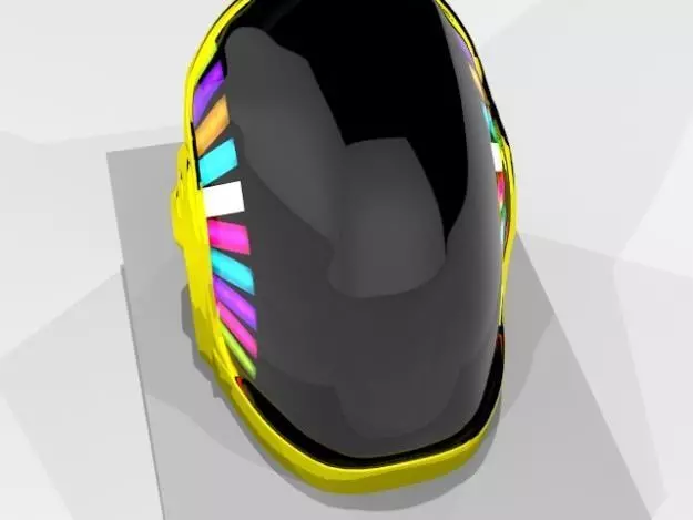 Daft Punk helmet Free 3D model_0