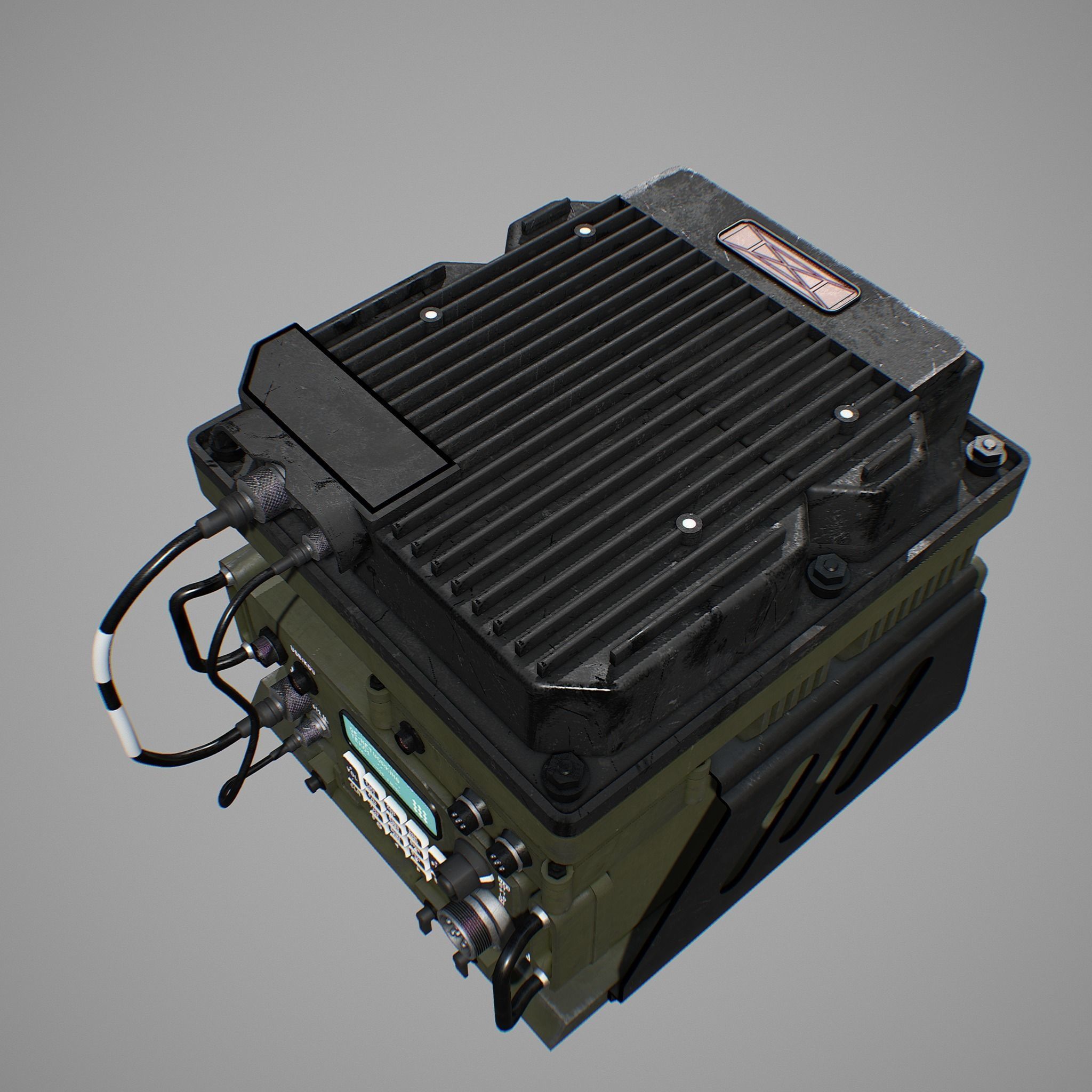 Army Radio Transceiver 3D model_9