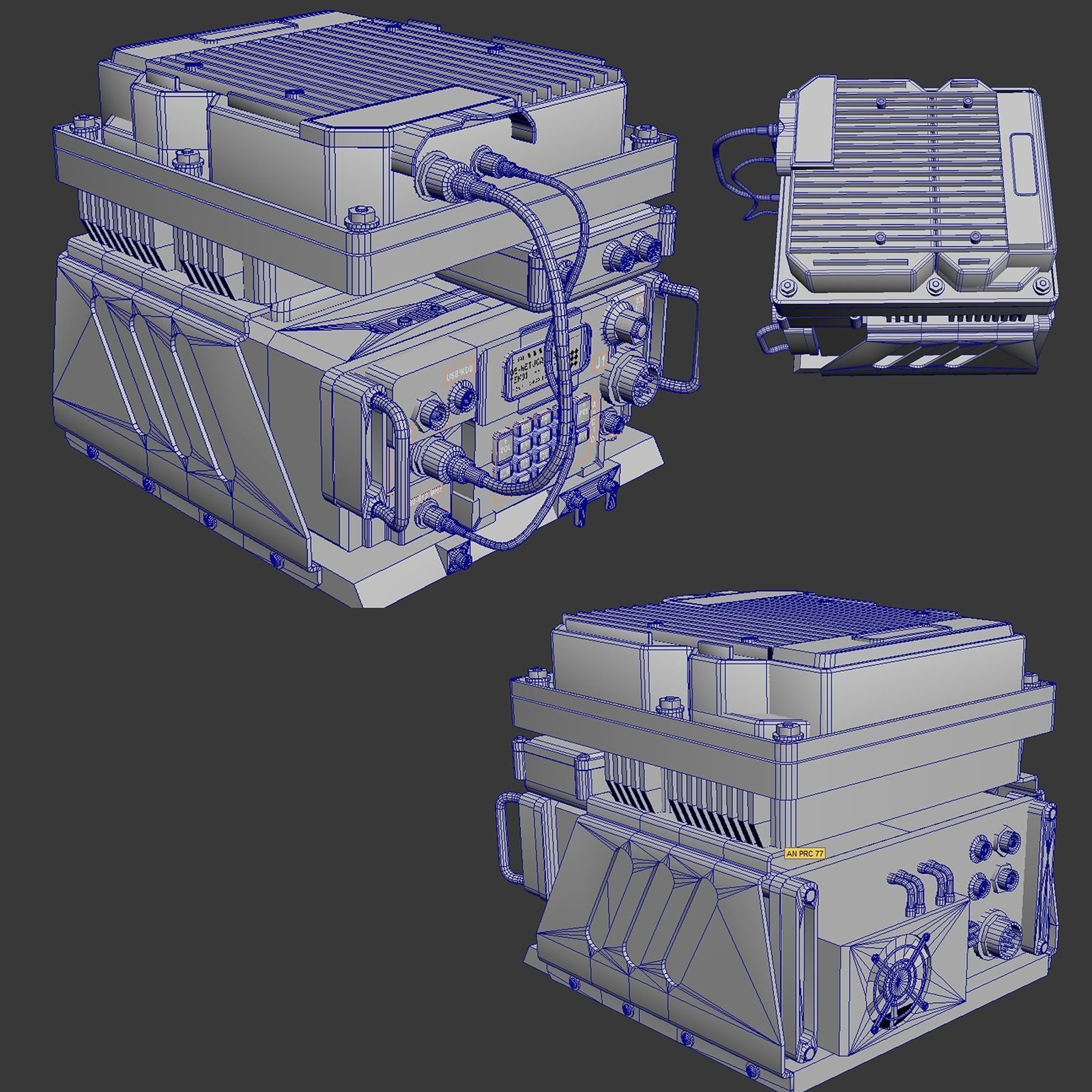 Army Radio Transceiver 3D model_18