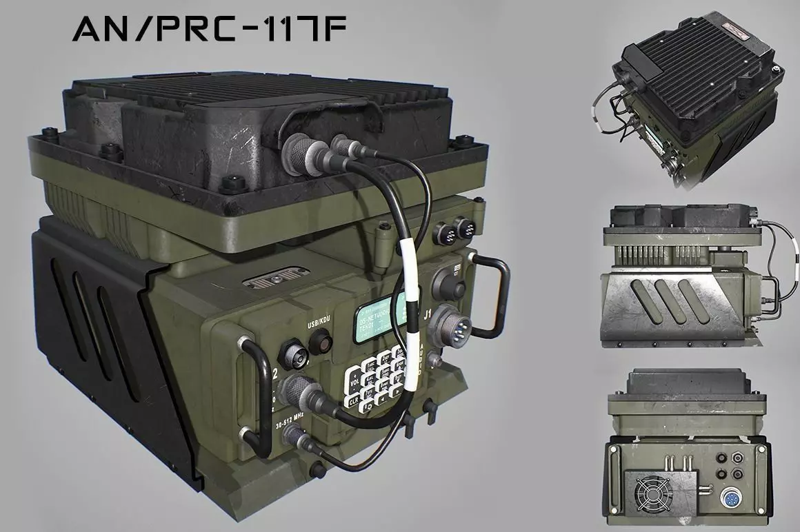 Army Radio Transceiver 3D model_0