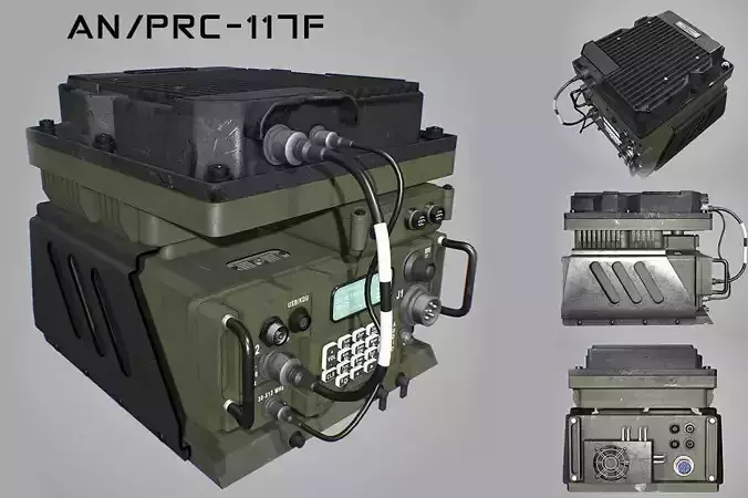 Army Radio Transceiver 3D model